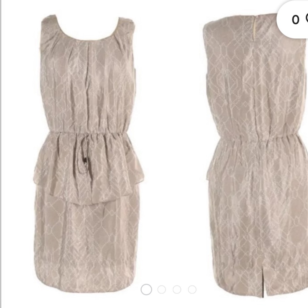 Vince Camuto grey peplum dress size 6